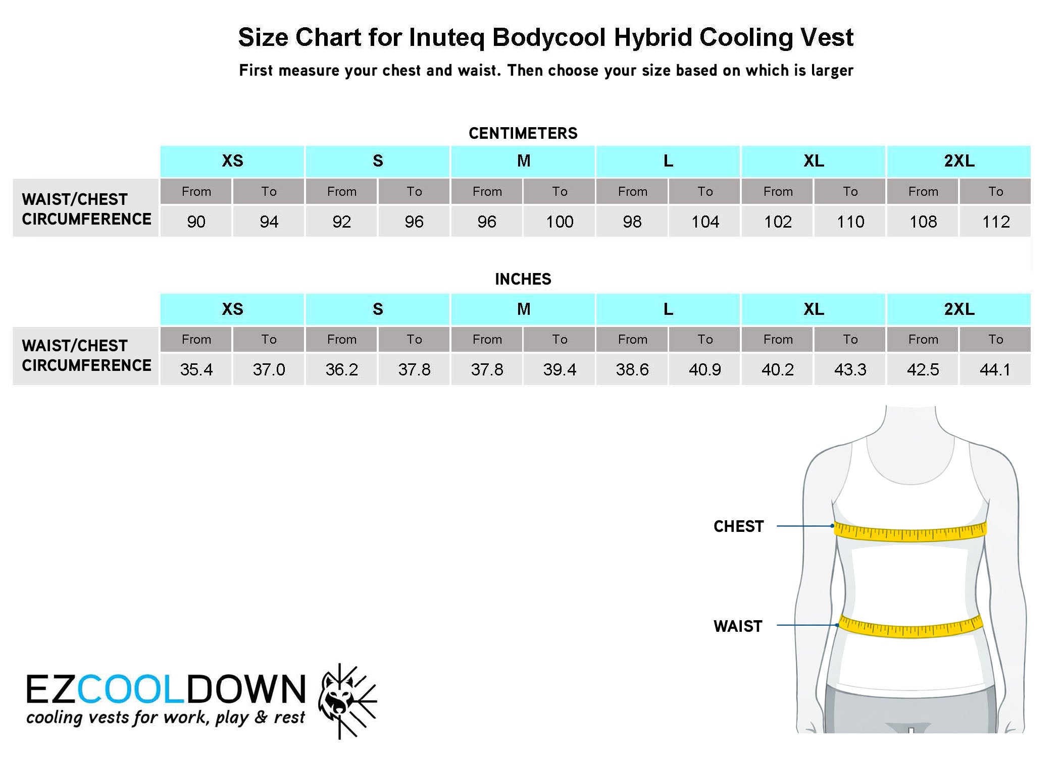 Complete BodyCool Hybrid Cooling Vest – EZCooldown