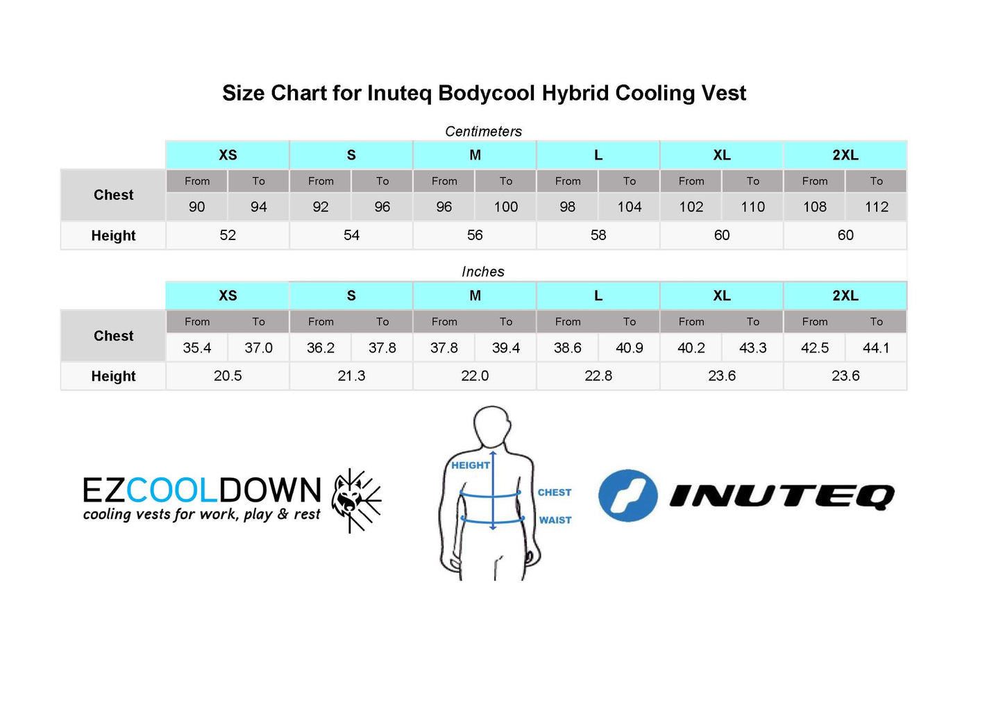 Replacement Bodycool Hybrid Cooling Vest