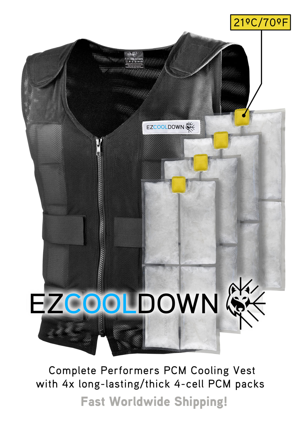 Phase change cooling vests | EZCooldown